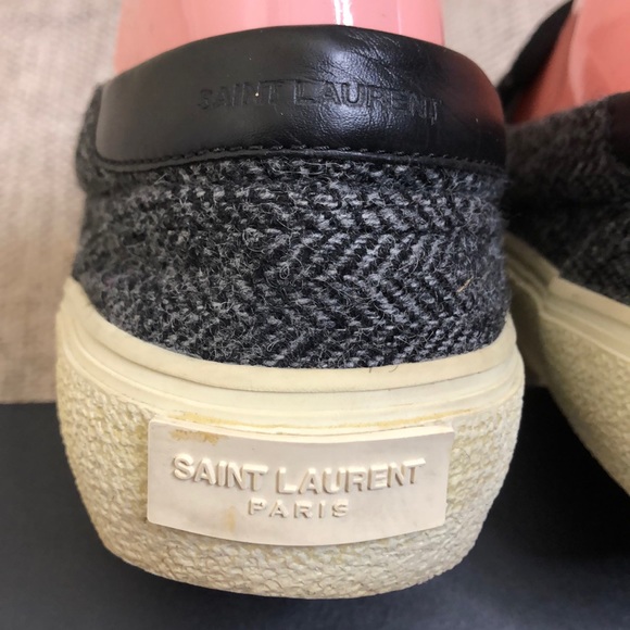 AUTHENTIC SAINT LAURENT  WOOL SNEAKERS, WMNS SZ 9 - Picture 7 of 11